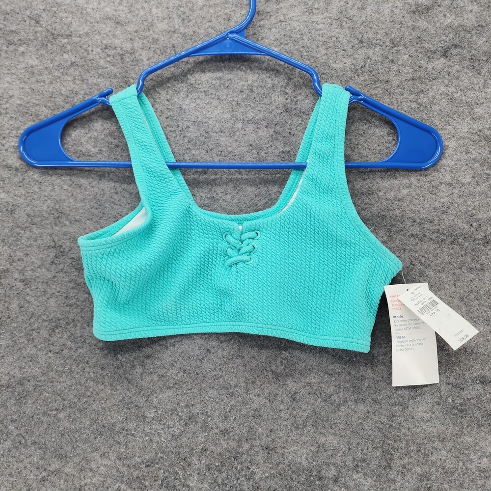 Old Navy Bikini Top Girls Large 10-12 Blue